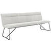 SITZBANK in Textil Creme  - Creme/Schwarz, Design, Textil/Metall (220/88/66cm) - Johann Jakob