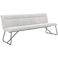 SITZBANK in Textil Creme  - Creme/Schwarz, Design, Textil/Metall (180/88/66cm) - Johann Jakob