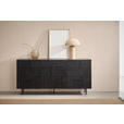 SIDEBOARD  170/80/40 cm 3 Schublade(n)  - Schwarz, LIFESTYLE, Holz/Metall (170/80/40cm) - Landscape