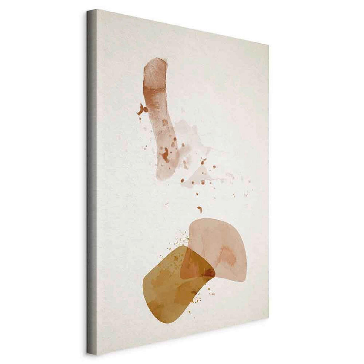 LEINWANDBILD Abstraktes, Strukturen 40/60/1,2 cm  - Beige/Weiß, Basics, Holzwerkstoff/Textil (40/60/1,2cm) - artgeist