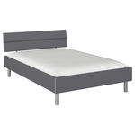 BETT 140/200 cm  in Grau  - Alufarben/Grau, Design, Holzwerkstoff/Metall (140/200cm) - Carryhome