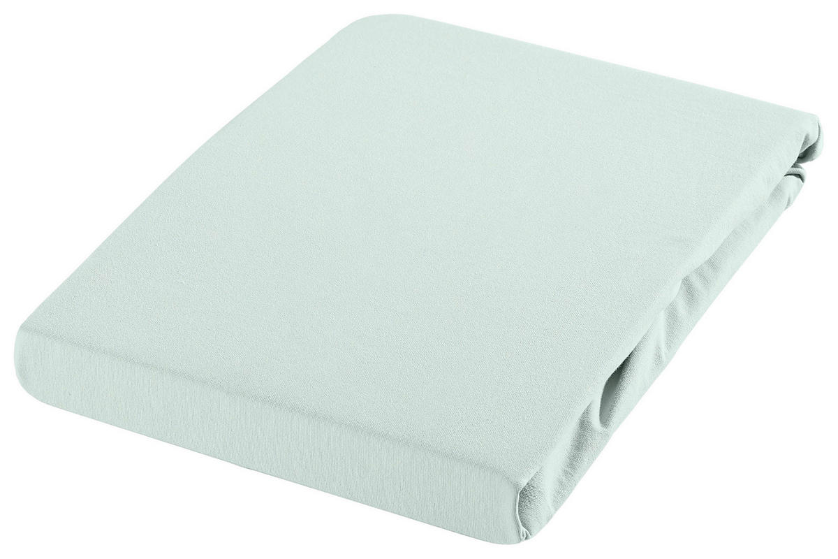 SPANNBETTTUCH Jersey  - Mintgrün, Basics, Textil (90-100/200-220cm) - Novel