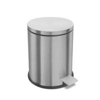 TRETEIMER  - Edelstahlfarben/Schwarz, Basics, Kunststoff/Metall (19/26/19cm) - Zack