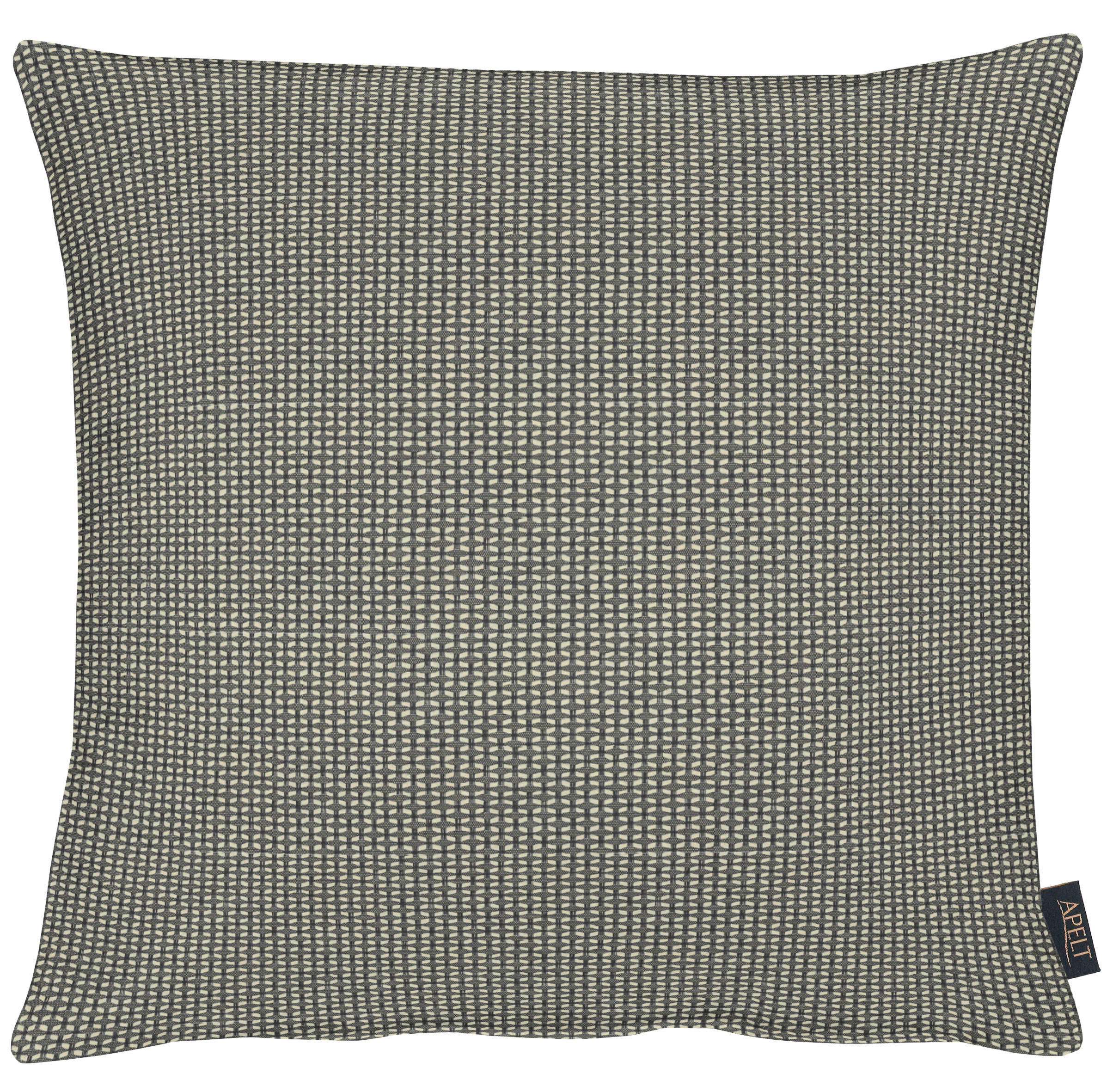 Novel Kissenbezug Uni-Basic Natur, Schwarz 49x49 cm