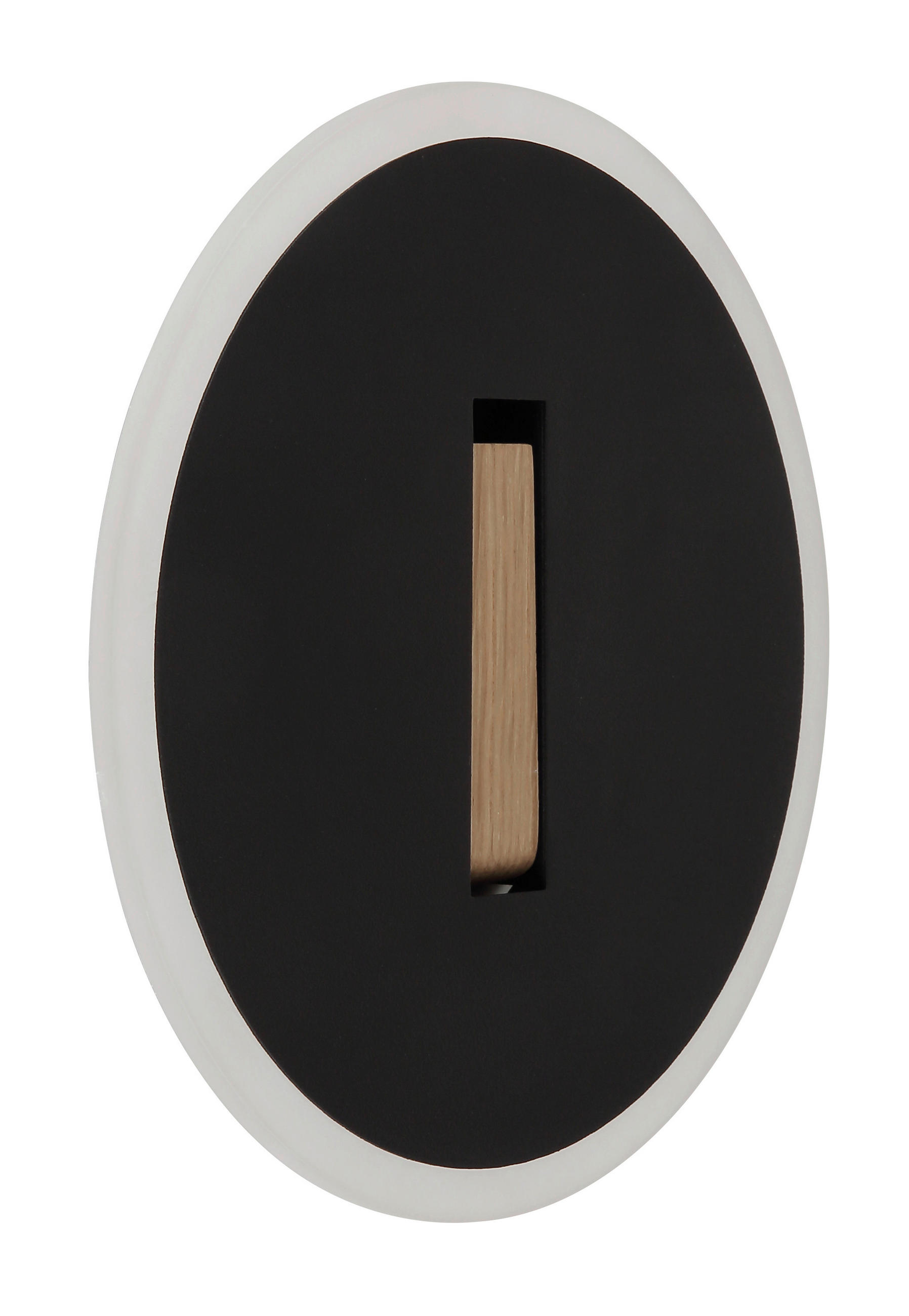 LED VÄGGLAMPA AVERY 20,5/5 cm   - vit/svart, Design, metall/trämaterial (20,5/5cm) - Globo
