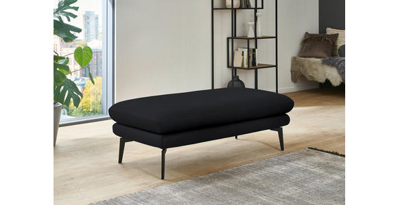 ECKSOFA in Echtleder Anthrazit 310/180 cm - Anthrazit/Schwarz, Design, Leder/Metall (310/180cm) - Dieter Knoll