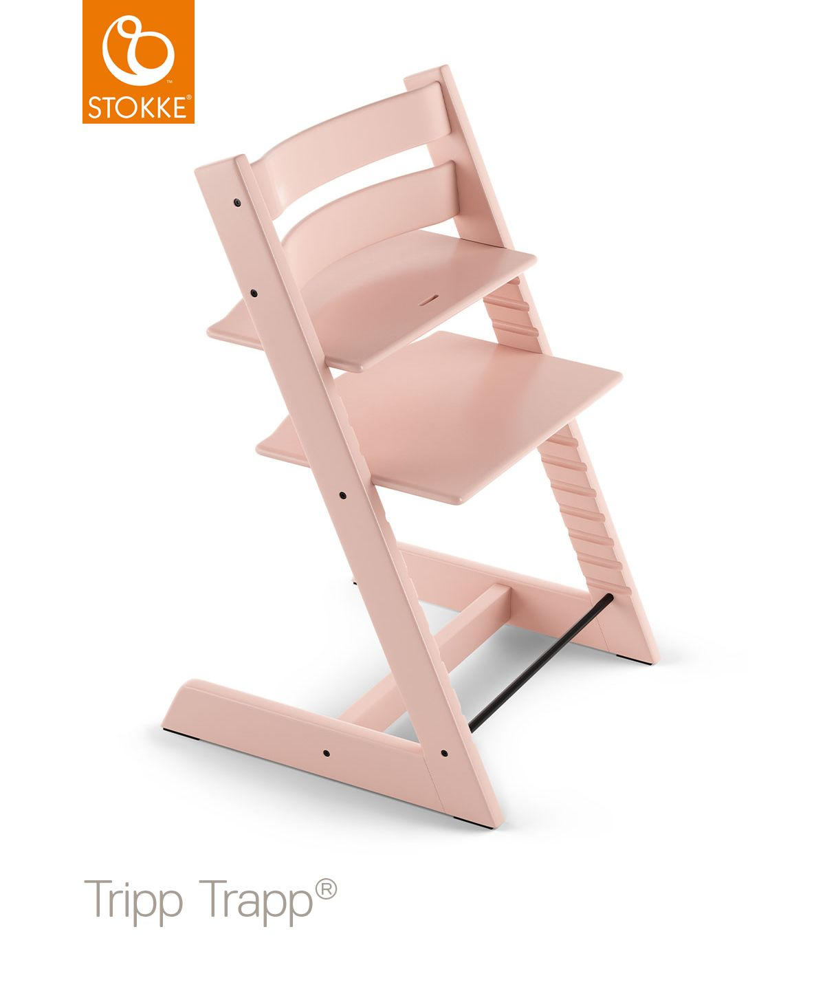 STOLČEK ZA HRANJENJE  Tripp Trapp  46/79/49 cm         svetlo roza  - svetlo roza, Basics, les (46/79/49cm) - Stokke