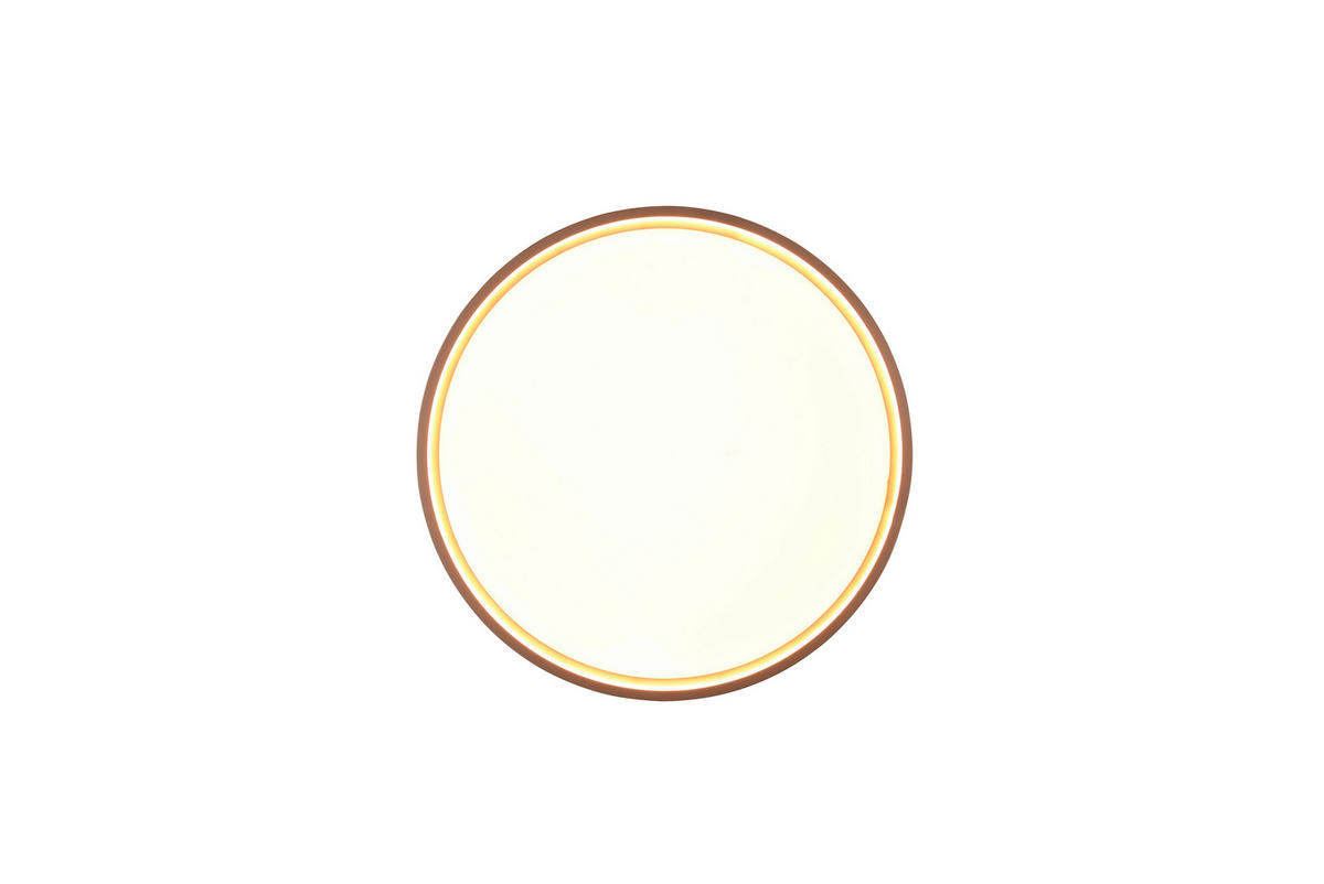 LED-DECKENLEUCHTE Doha 45/5,5 cm   - Braun, MODERN, Metall (45/5,5cm) - Trio Leuchten
