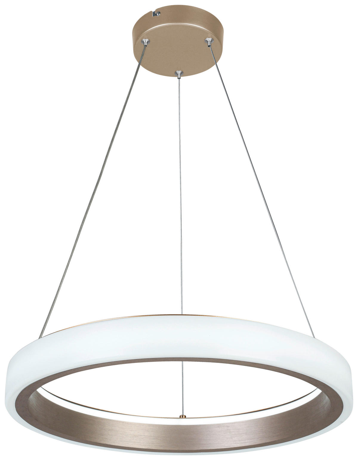 HÄNGELEUCHTE 50/120 cm   - Weiß/Cappuccino, Trend, Kunststoff/Metall (50/120cm) - Collet's Monde