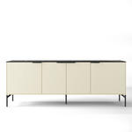 SIDEBOARD  in 200/75/47 cm  - Creme/Schwarz, MODERN, Holzwerkstoff/Metall (200/75/47cm) - Carryhome