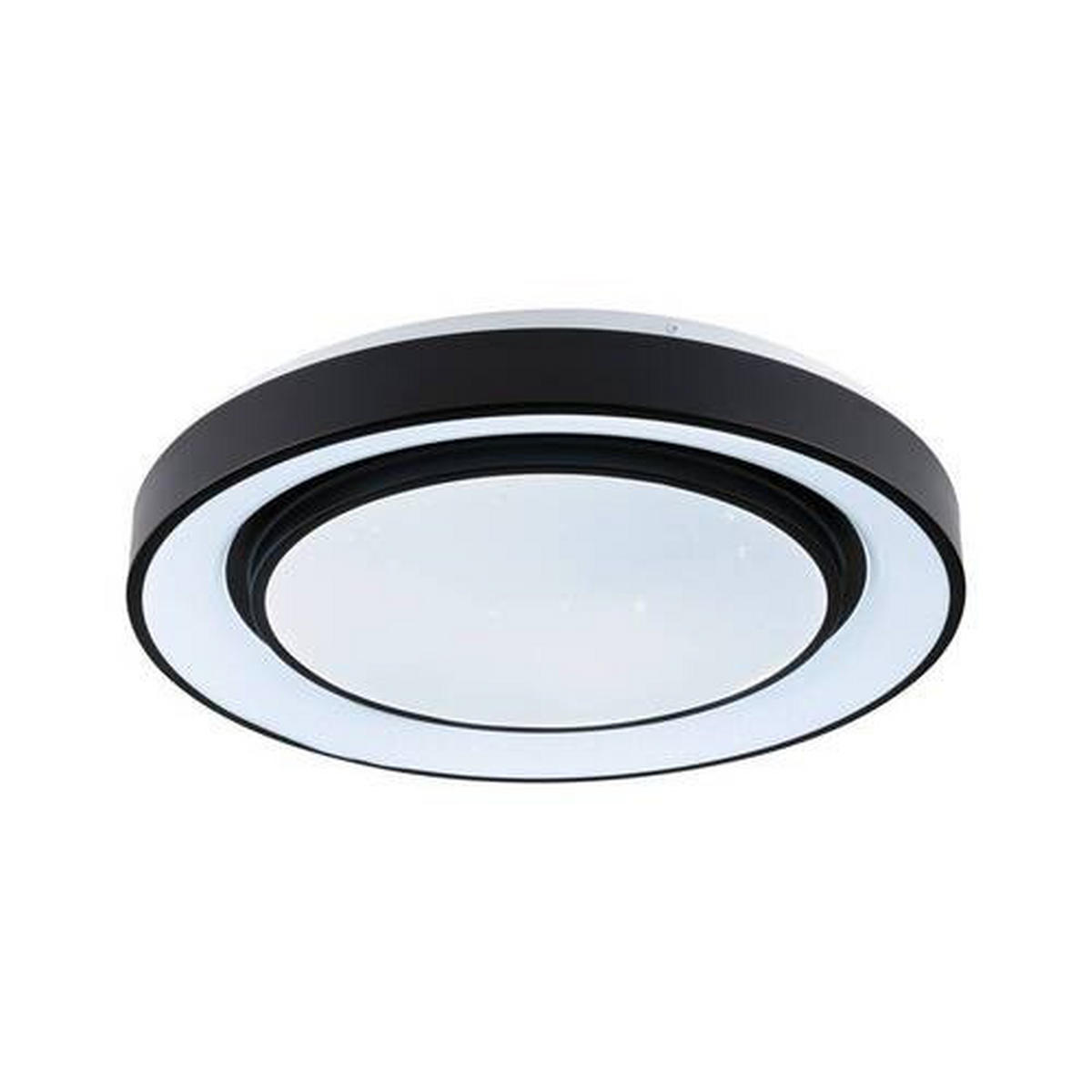 DECKENLEUCHTE 47,5/7 cm   - Schwarz/Weiß, Design, Kunststoff/Metall (47,5/7cm) - Paulmann