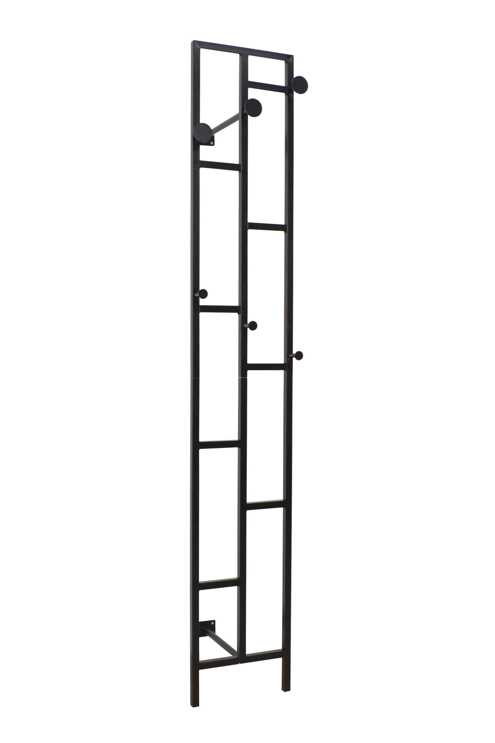 WANDGARDEROBE  in Schwarz  - Schwarz, Design, Metall (36/33,5/180cm) - MID.YOU