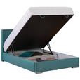 BOXBETT 140/200 cm  in Petrol  - Chromfarben/Petrol, KONVENTIONELL, Kunststoff/Textil (140/200cm) - Carryhome