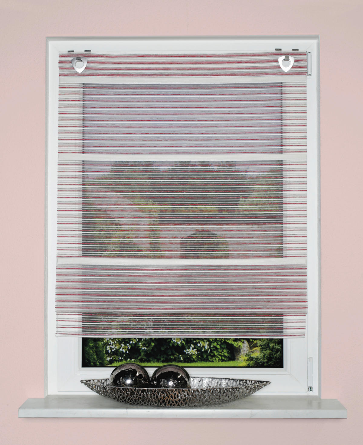 MAGNETROLLO  halbtransparent  45/130 cm    - Beere, Basics, Textil (45/130cm) - Novel