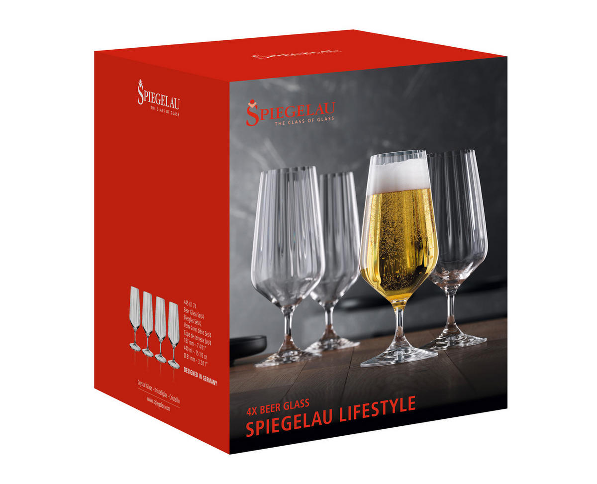 GLÄSERSET LifeStyle 4-teilig  - Klar, Basics, Glas - Spiegelau