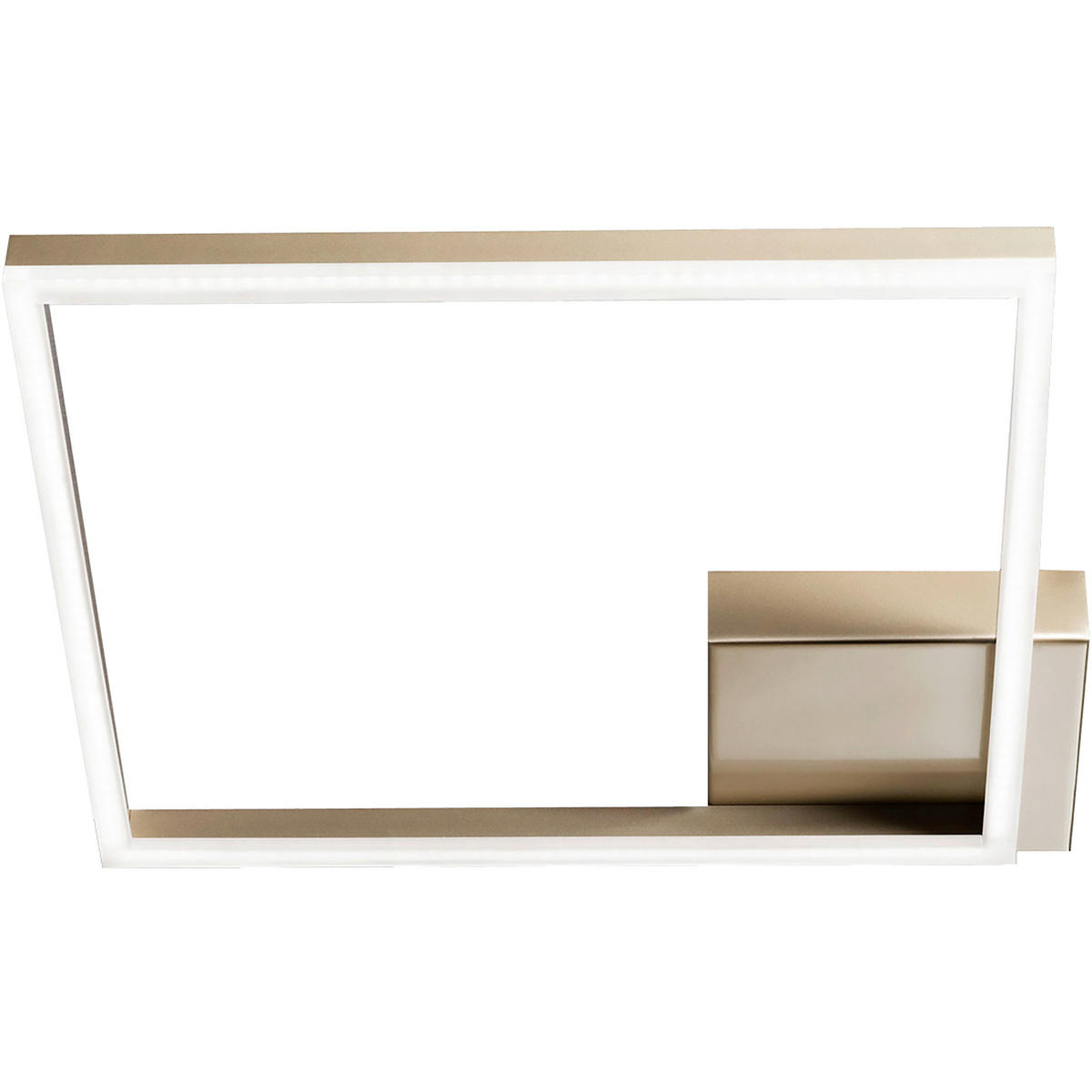 LED-DECKENLEUCHTE 45/45/6,5 cm   - Goldfarben, Design, Kunststoff/Metall (45/45/6,5cm) - Fabas Luce