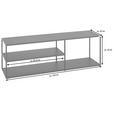 TV-ELEMENT Metall Schwarz  - Schwarz, Trend, Metall (140/45/35cm) - Carryhome