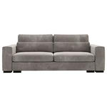SCHLAFSOFA  in Flachgewebe Taupe  - Taupe/Schwarz, KONVENTIONELL, Kunststoff/Textil (235/80/120cm) - Carryhome