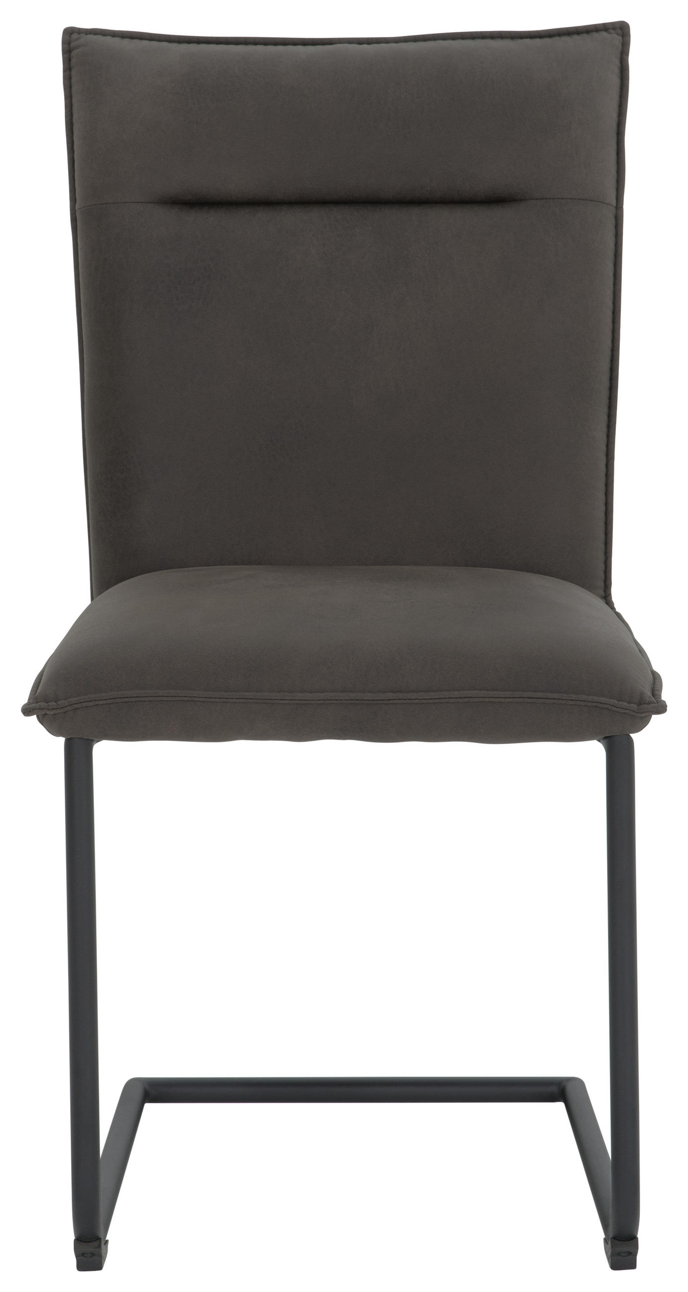 Thumbnail - Valnatura Schwingstuhl, Anthrazit, Textil, Uni, Rundrohr, C-Form, 47x87x62 cm, Esszimmer, Stühle, Esszimmerstühle, Schwi...