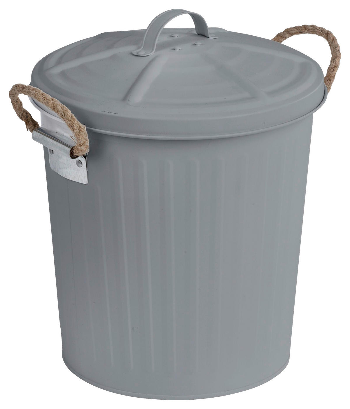KOSMETIKEIMER GARA 6 L  - Grau, Basics, Textil/Metall (24/28,5/23cm) - Wenko