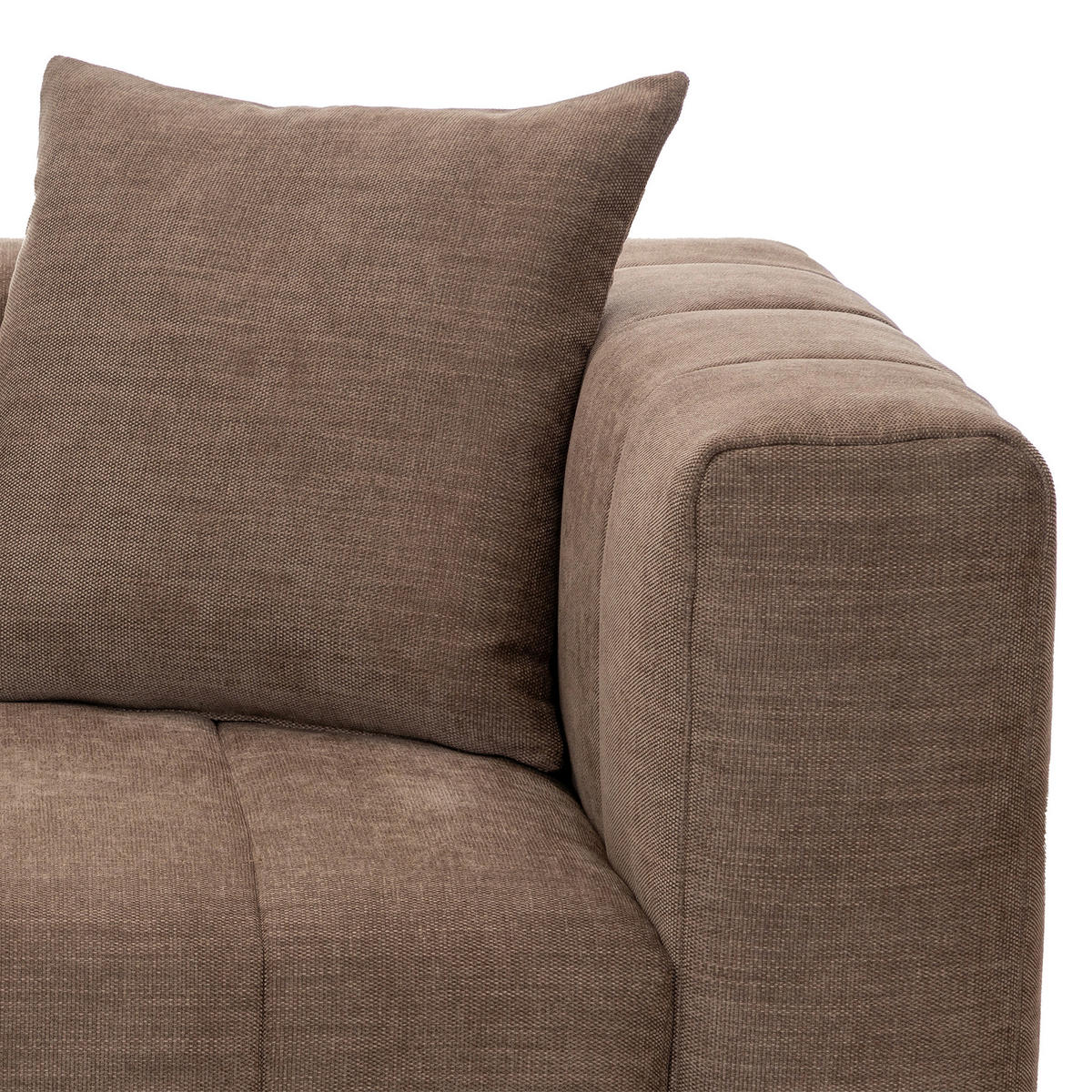 FÅTÖLJ i trä, textil brun  - brun/svart, Basics, trä/textil (92/77/91cm) - Pure Home Comfort