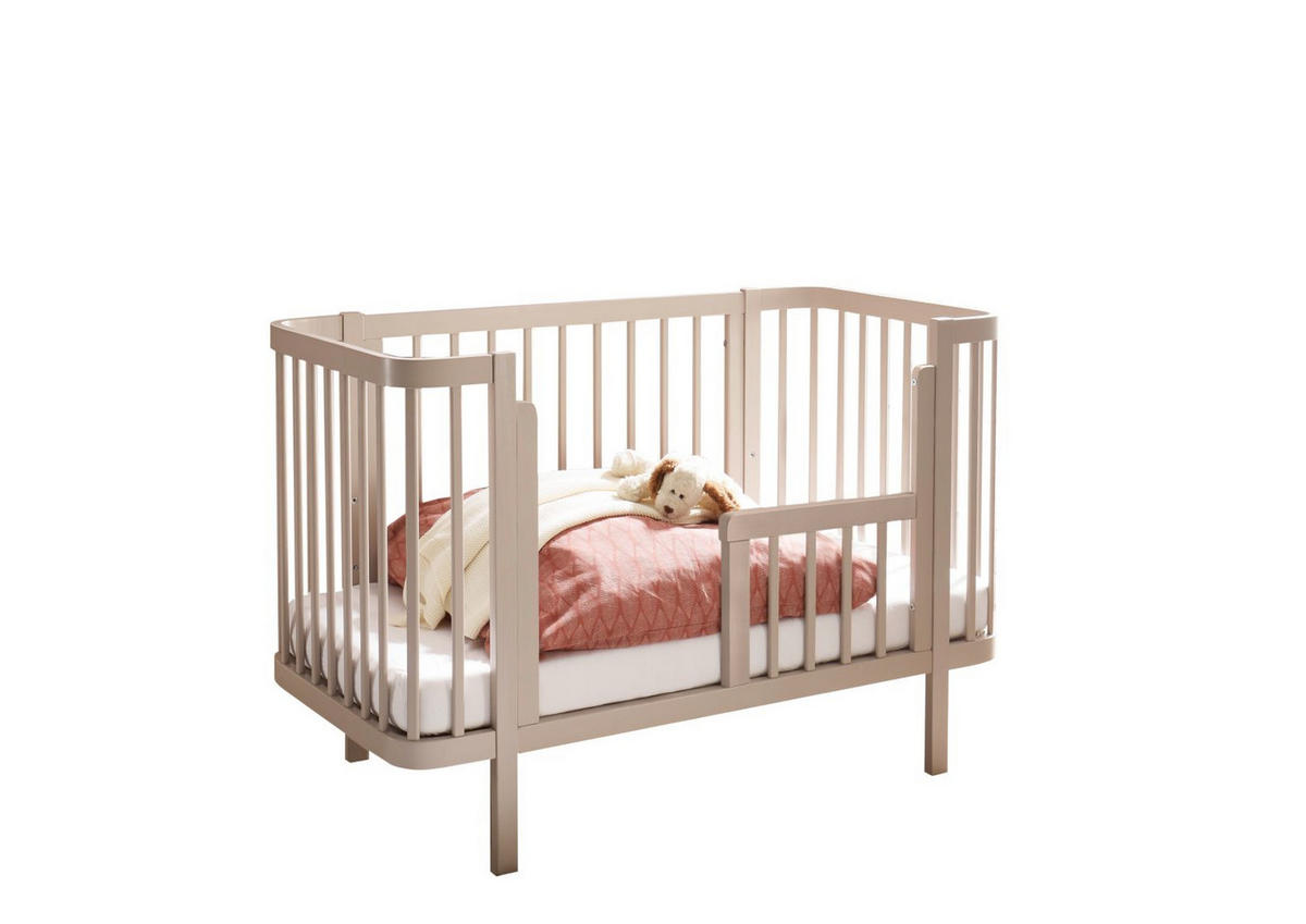 POSTÝLKA S PŘÍČKAMI kašmírová, 70/140 cm  - kašmírová, Basics, dřevo/kompozitní dřevo (70/140cm)