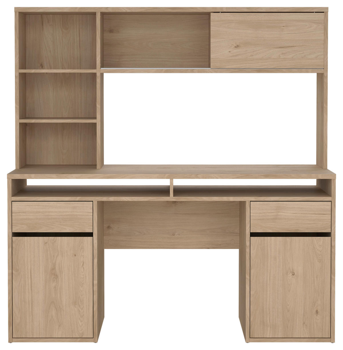 PISALNA MIZA leseni material barve hrasta  - barve hrasta, Moderno, leseni material (149/48,2/156,2cm) - P & B