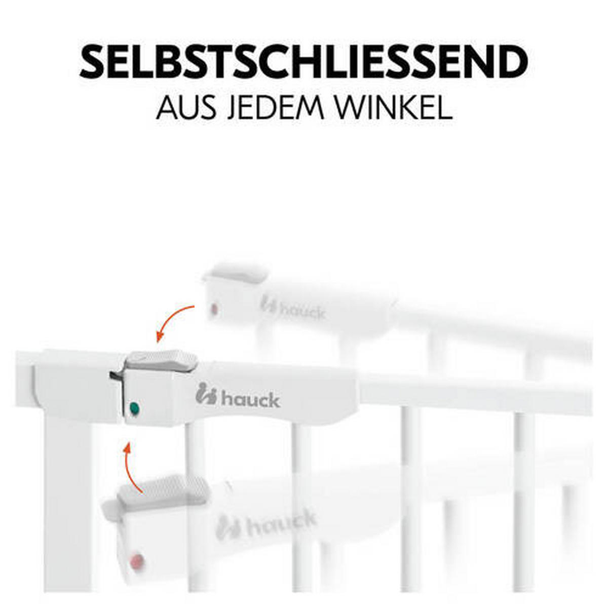 TREPPENSCHUTZGITTER 96 - 101/77 cm  - Weiß, Basics, Kunststoff/Metall (96 - 101/77cm) - Hauck