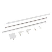 SCHIENENSYSTEM Track 105/16.5/7.5 cm   - Weiß, Basics, Metall (105/16.5/7.5cm) - Lucide