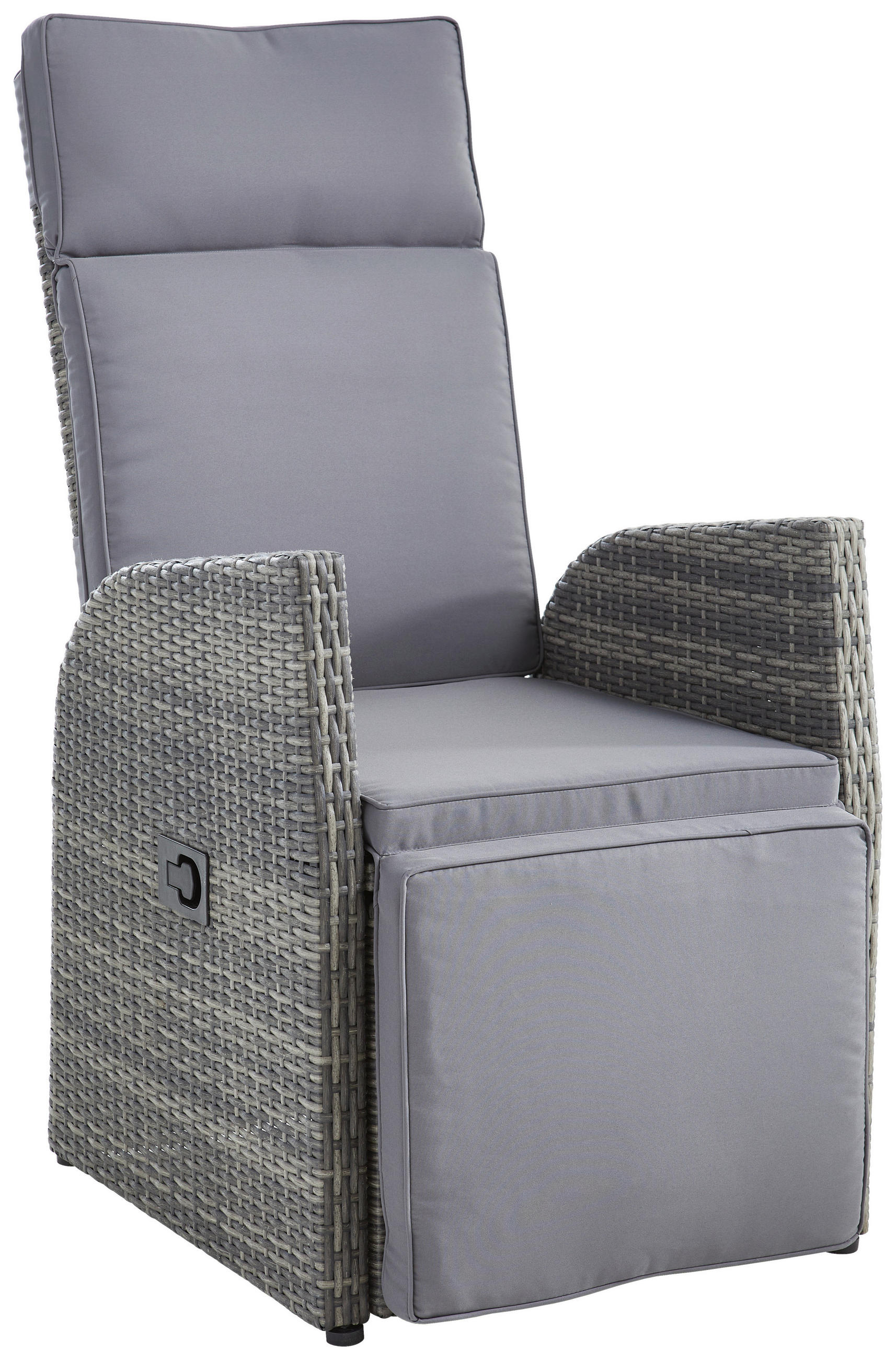 GARTEN-RELAXSESSEL Stahl  - Grau, MODERN, Kunststoff/Textil (57/73/105cm) - Ambia Garden