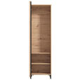 GARDEROBE 6-teilig  in 240/192,5/40 cm  - Schwarz/Eiche Artisan, Basics, Holzwerkstoff/Textil (240/192,5/40cm) - Carryhome