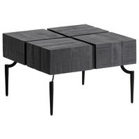 SOFFBORD i trä 60/60/40 cm  - svart, Design, metall/trä (60/60/40cm) - Livetastic
