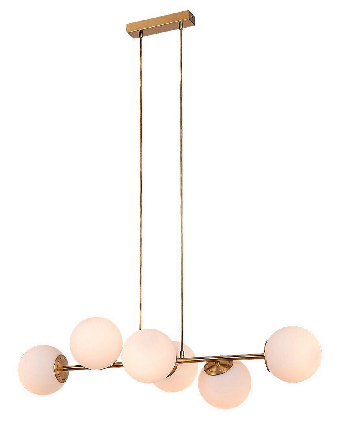 VISEČA NIHALNA SVETILKA  Kiara  91/90 cm          E27 - zlate barve/bela, Design, kovina/steklo (91/90cm)