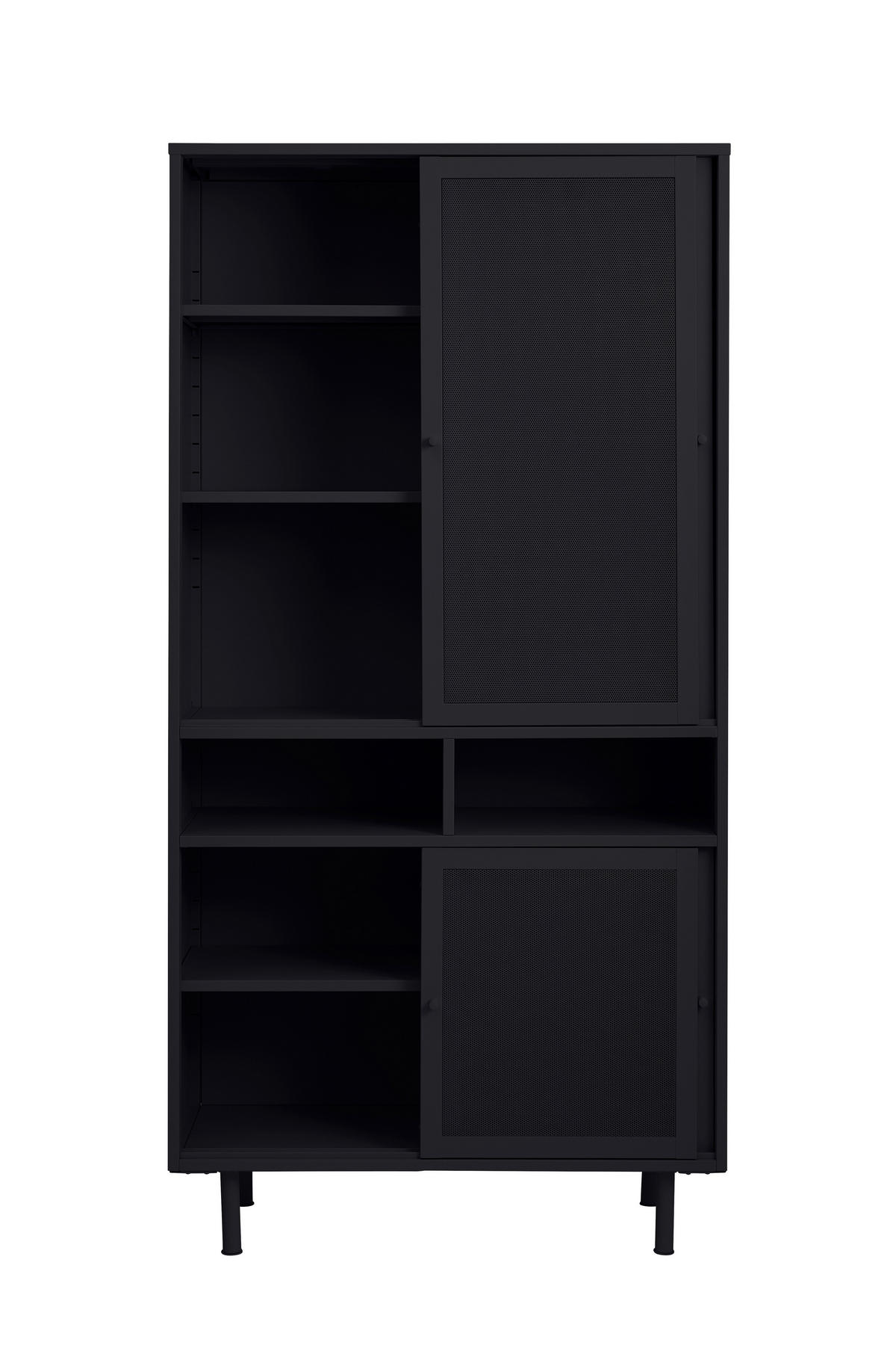 MEHRZWECKSCHRANK 90/18/40 cm  in Schwarz  - Schwarz, Basics, Metall (90/18/40cm) - Boxxx
