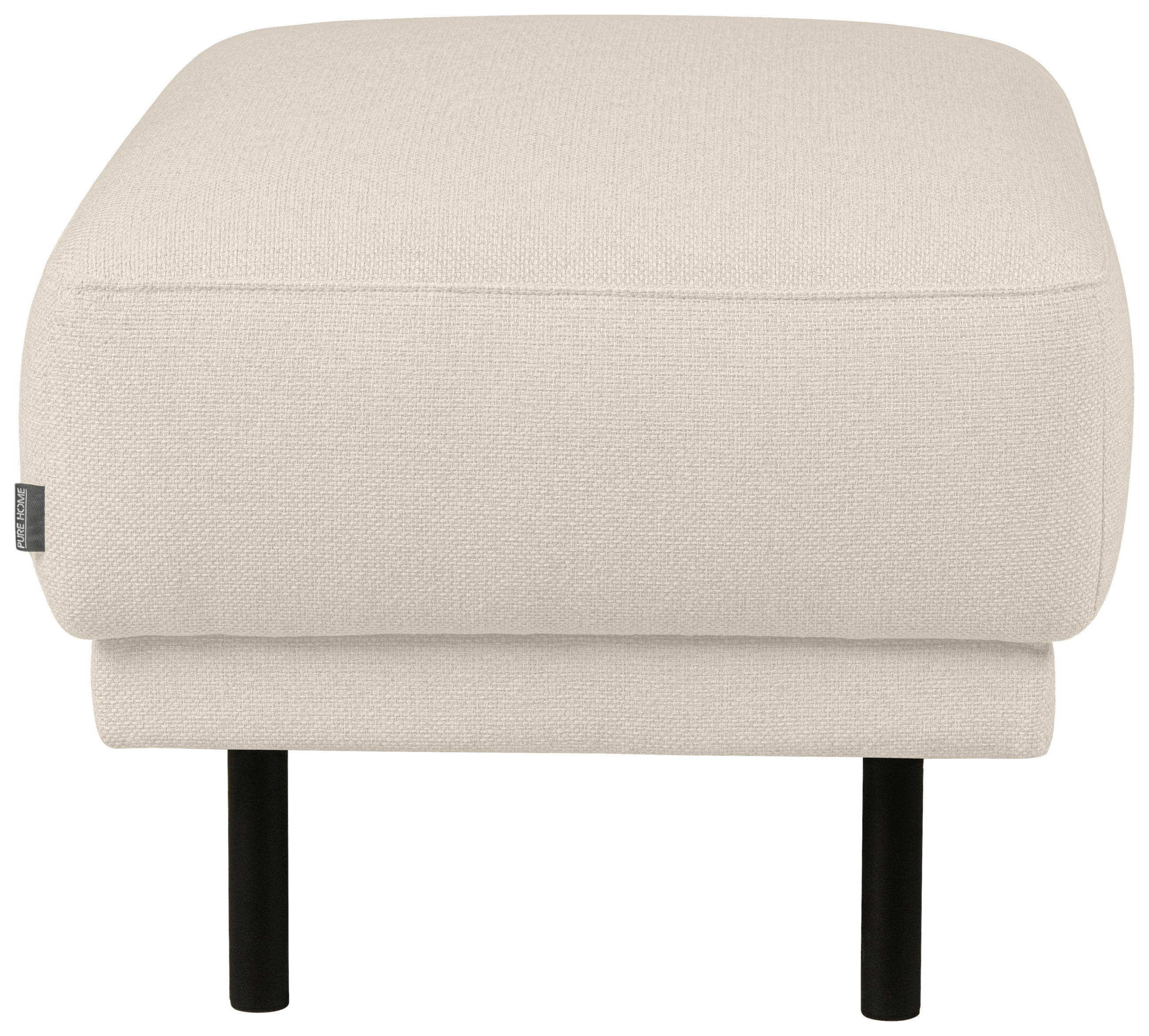 PALL i textil, metall, trä beige  - beige/svart, Design, metall/trä (73/47/57cm) - Pure Home Comfort