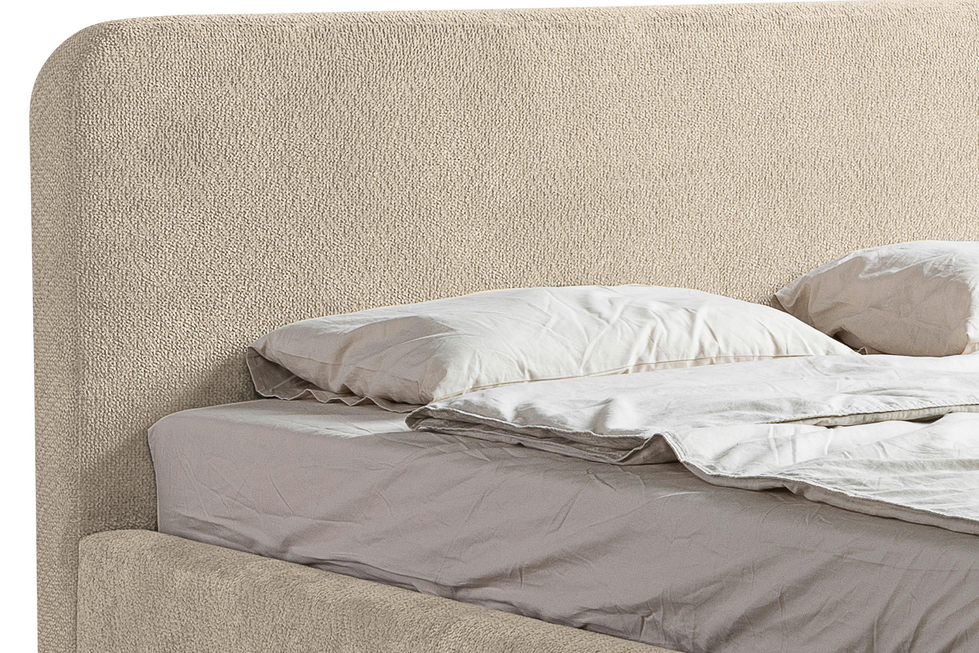ČALOUNĚNÁ POSTEL, 140/200 cm, přírodní barvy - černá/přírodní barvy, Moderní, kov/dřevo (140/200cm) - MID.YOU