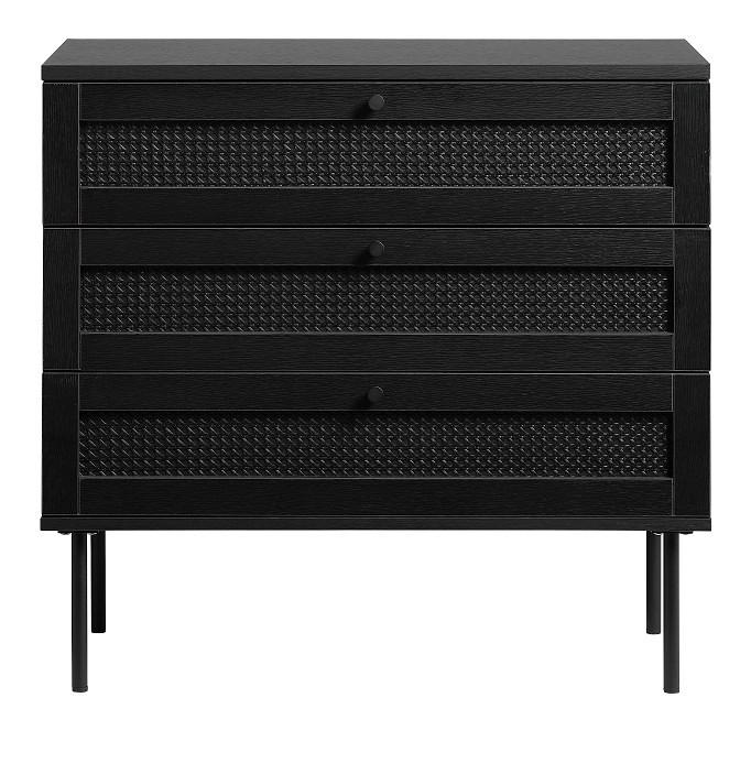 BYRÅ 80/75/40 cm  - svart, Trend, metall/trämaterial (80/75/40cm) - Best Price