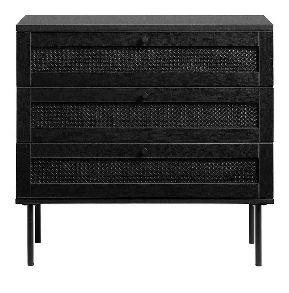 BYRÅ 80/75/40 cm  - svart, Trend, metall/trämaterial (80/75/40cm) - Best Price