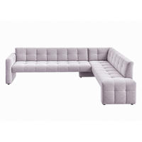 ECKBANK 265/197 cm  in Lila  - Lila/Schwarz, MODERN, Holz/Holzwerkstoff (265/197cm) - Livetastic