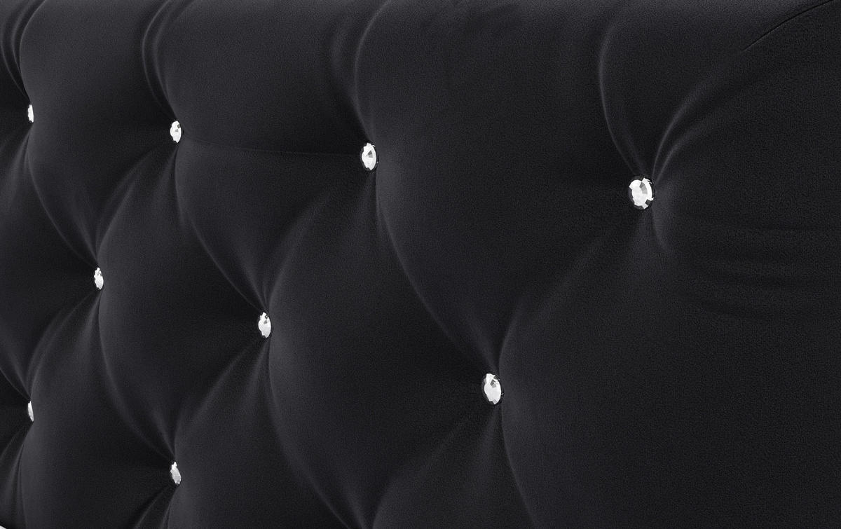 BOXSPRINGBETT 160/200 cm  in Schwarz  - Schwarz, Holzwerkstoff/Textil (160/200cm) - MID.YOU