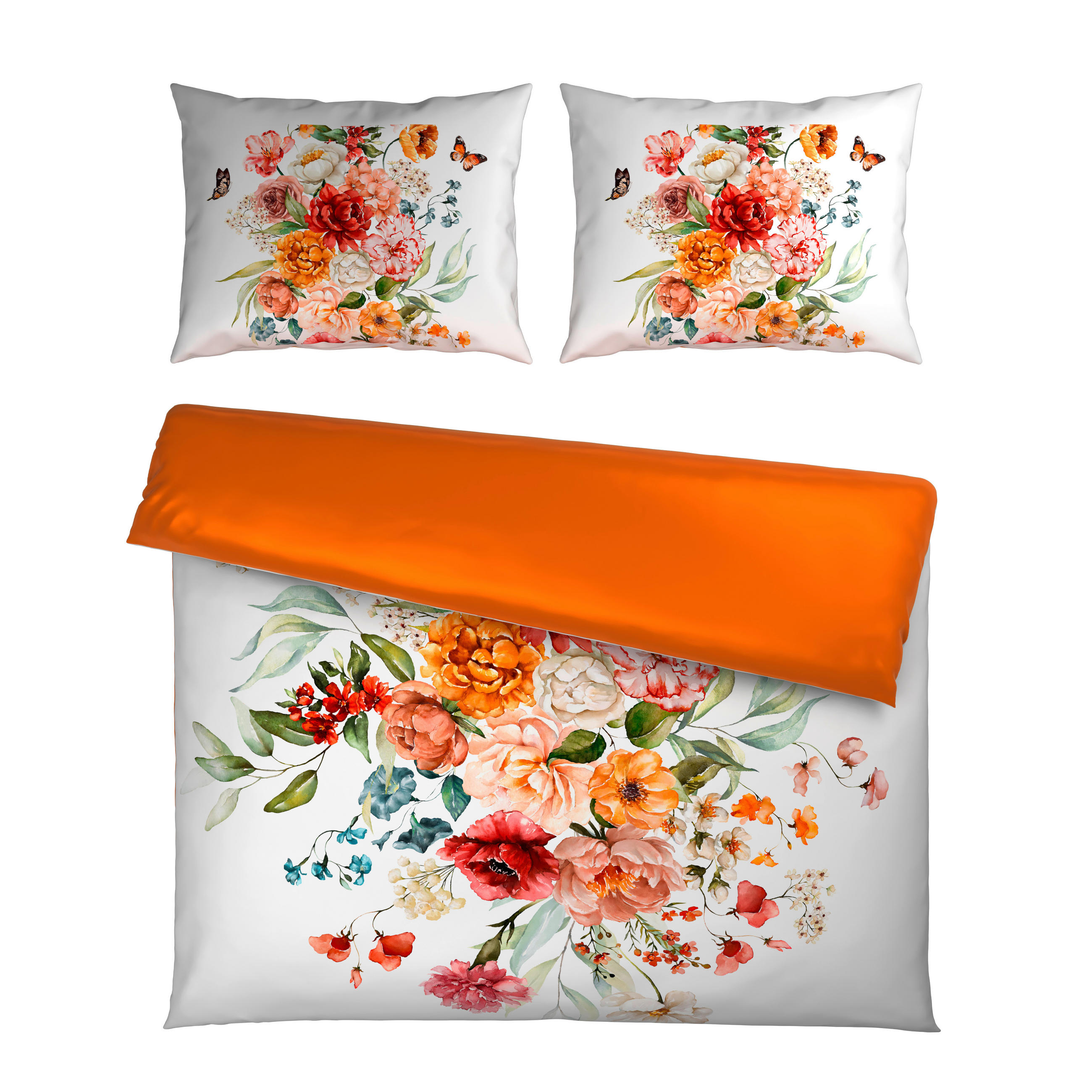 LENJERIE DE PAT CU DOUĂ FEȚE 220/200 cm  - alb, Design, textil (220/200cm) - Novel