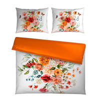 LENJERIE DE PAT CU DOUĂ FEȚE 220/200 cm  - alb, Design, textil (220/200cm) - Novel