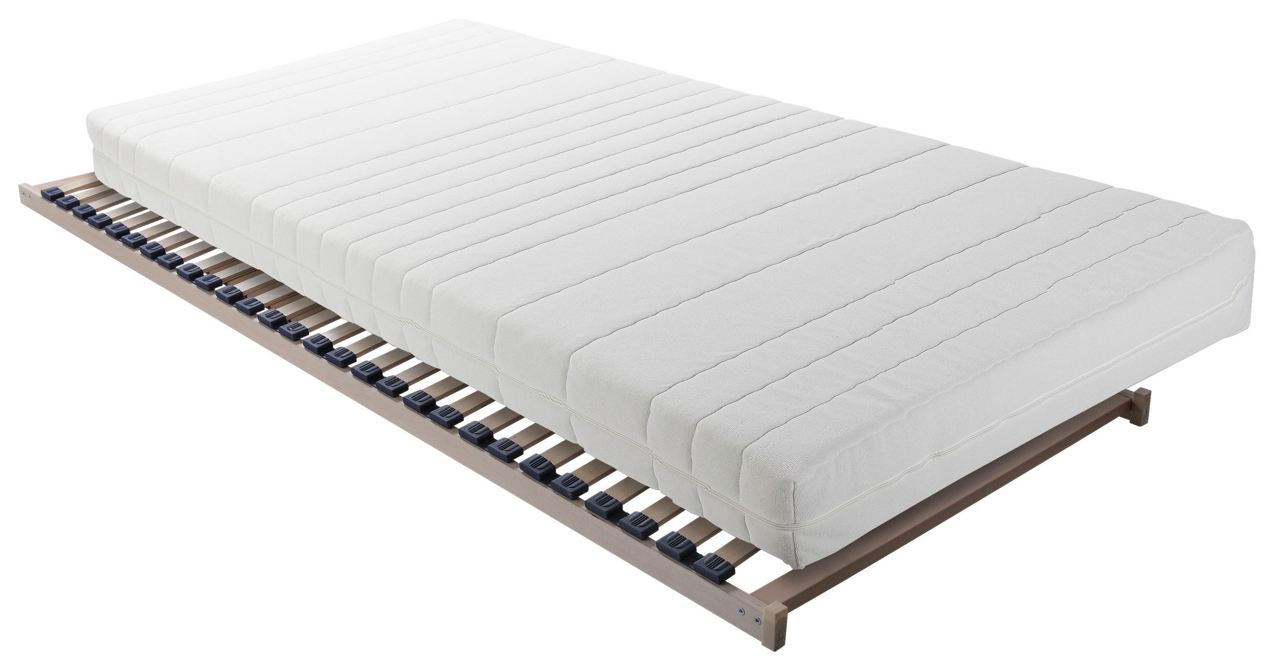 Thumbnail - Boxxx Matratzenset, Holz, 2-teilig, Birke, Buche, massiv, Schichtholz, H2, Höhe ca. 16 cm, 90x200 cm, Lga, Made in Germa...