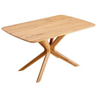 ESSTISCH Wildeiche massiv Wildeiche  - Wildeiche, Design, Holz (140/90/76cm) - Koinor