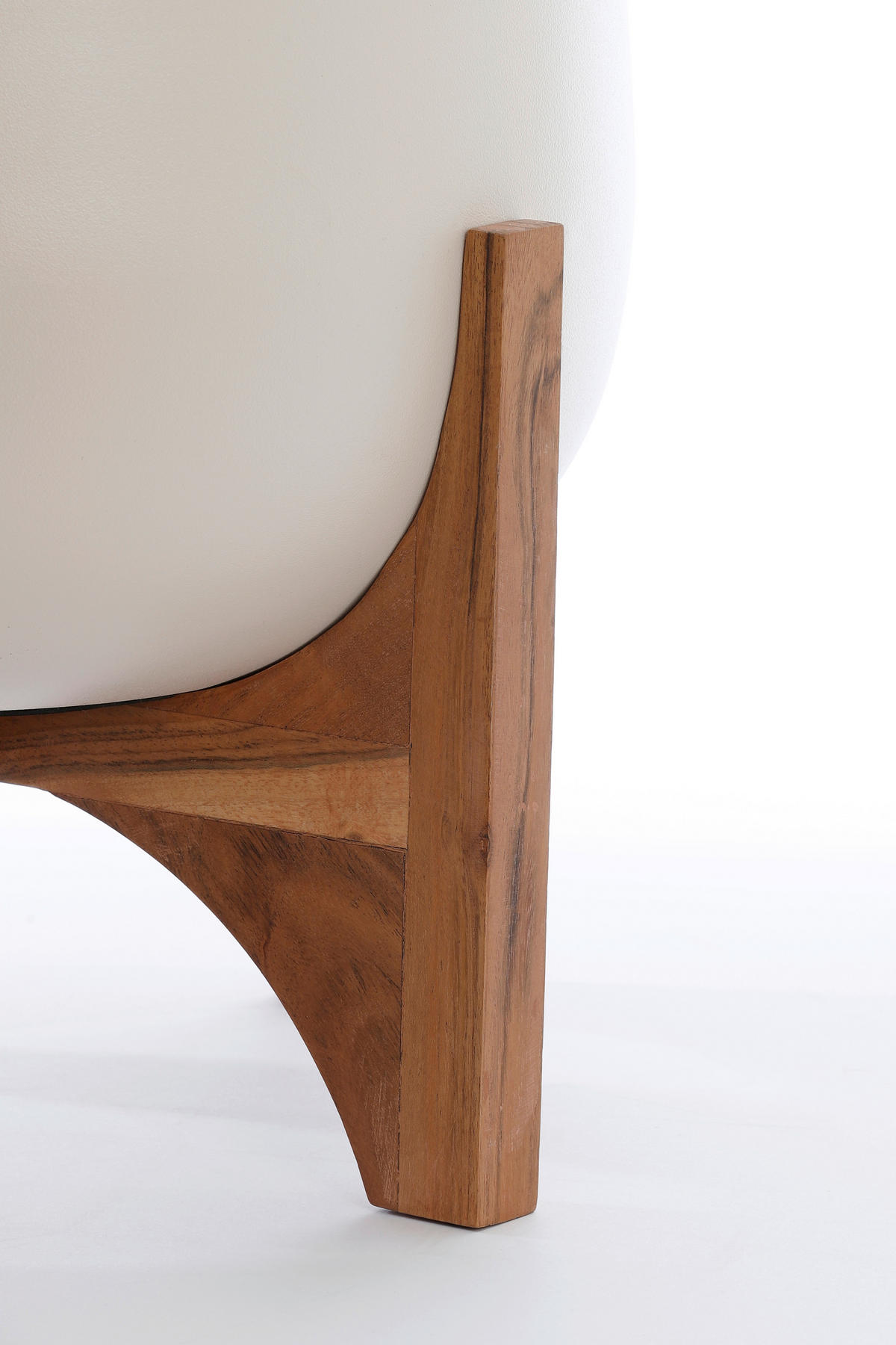 PFLANZENTOPF  KARUNA  - Buchefarben/Creme, Basics, Holz/Metall (44/53cm) - Light & Living