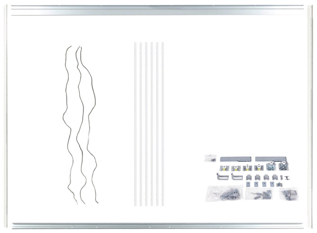 MONTAGEPAKET   - Chromfarben, KONVENTIONELL, Kunststoff/Metall (270/242cm) - Hom`in