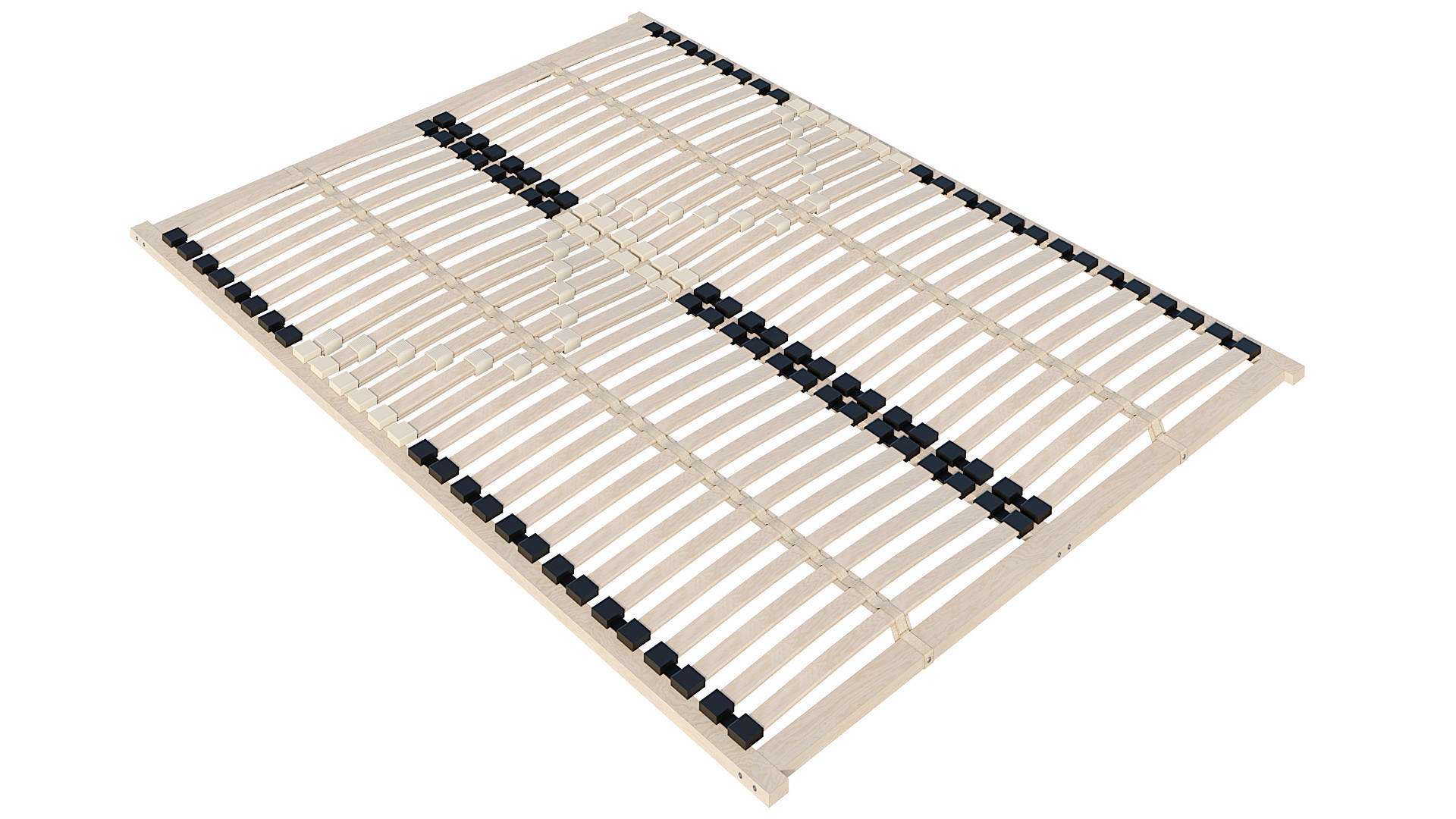 LATTENROST PROFI FRAME DUAL SILM 56 NV, 140/200 cm, Mittelzone verstellbar, Kernbirke  - Birkefarben/Buchefarben, Basics, Holz/Holzwerkstoff (140/200cm) - MID.YOU