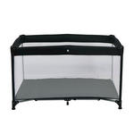 REISEBETT Schwarz  - Schwarz, Basics, Kunststoff/Textil (120/60/74cm) - My Baby Lou