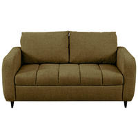 2-SITZER-SOFA Flachgewebe Olivgrün  - Schwarz/Olivgrün, MODERN, Holz/Textil (167/88/101cm) - Lomoco