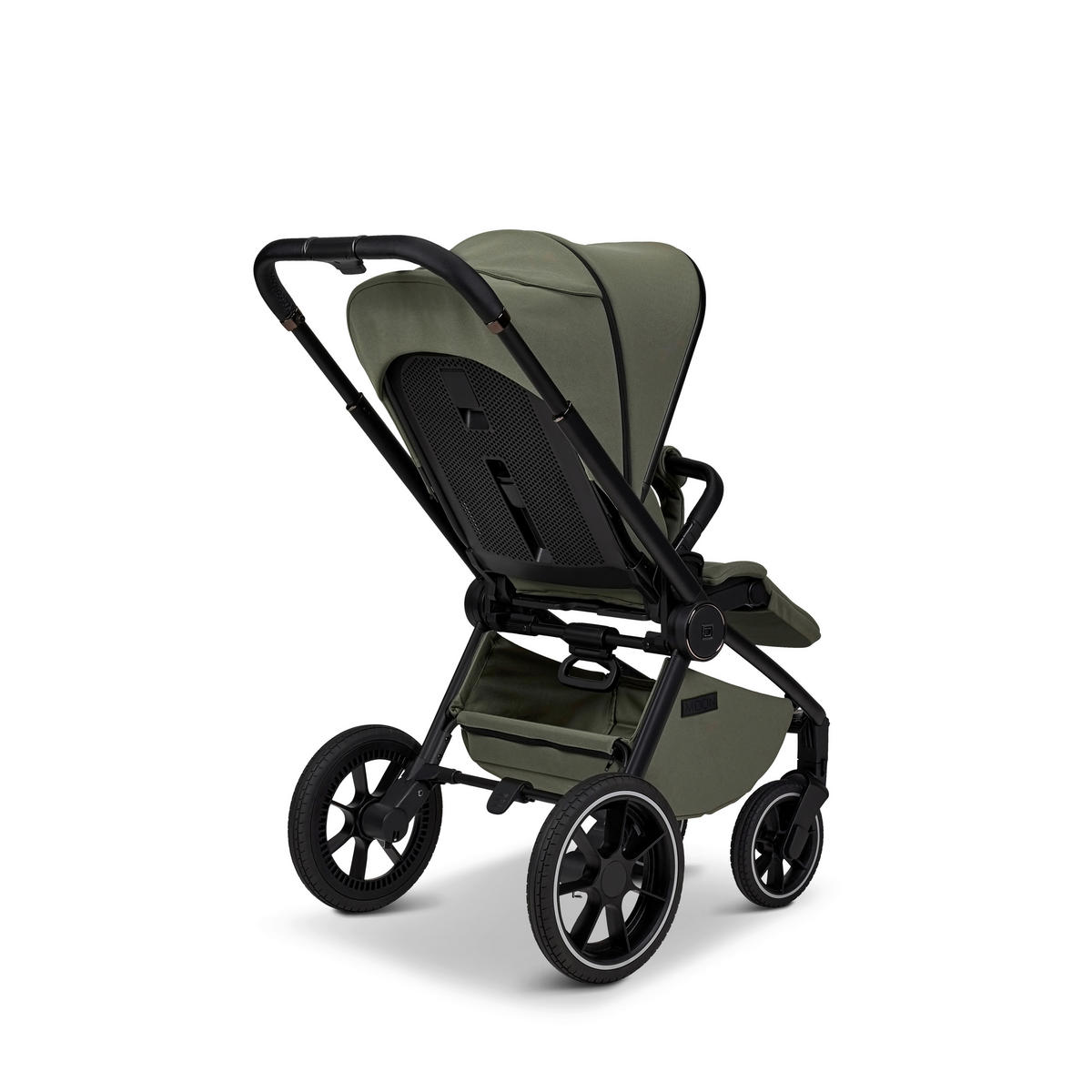 KOMBINIRANA DJEČJA KOLICA  Resea+  - maslinasto zelena/crna, Basics, tekstil (98.5/58/122cm) - Moon